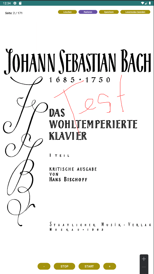 Handschriftliche Anmerkung